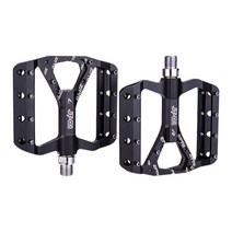 SJSHOP 자전거 페달 산악 자전거 도로 bmx 렌치 Raceface 자갈 성인 못 플랫 액세서리 어린이 몽구스 부품 플랫폼 클리트, 97x106mm, 알루미늄 합금, 블랙