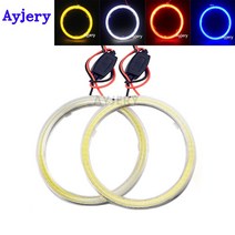 수입차 부품 AYJERY-COB 100MM 천사 눈 72 SMD LED 자동 헤일로 링 자동차 바이크 오토바이 커버 COB 10 CM 화이트 블루 레드 옐로우 12V/24V DC, [04] green