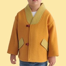토지몰 겨울용 아동 선염 담 누비 배색 저고리(단일상품) 아동생활한복 아동개량한복 유아원복