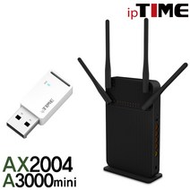 ipTIME AX2004 WIFI6 기가비트 유무선 와이파이 공유기, AX2004+A3000MINI