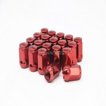 자동차볼트 자동차 너트 너트캡 자동차너트풀기 Isuzu 러그 도토리 벌지 휠 24 개 폐쇄, 2.Red
