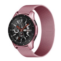 갤럭시워치 메탈스트랩 20mm 마그네틱 스트랩 삼성 액티브 2 40/44mm 기어 S3 팔찌 화웨이 GT/GT2/2e 갤럭, 07 Rose pink_02 22mm