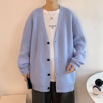 컬러 데일리 IS-JK12 파스텔 가디건 남성 니트 봄