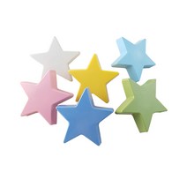 별 플라스틱 서랍손잡이 싱크대 가구 손잡이, 별노랑