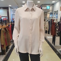 샤트렌 여성 간절기 겨울 정장 블라우스 뱃살커버 되는 핏 셔츠카라 데일리 이너 브라우스