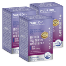 뉴트리딘 프리미엄 안심 철분 25 솔루션 플러스, 60정, 8개