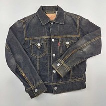 리바이스 데님자켓 TYPE 1 골덴 코듀로이 S 남자 흑청