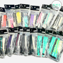 뷰티헤어마켓 다카라 커트 핀셋 2P 미용 헤어클립 일제 드라이핀셋 23컬러 DAKARA, 10.화이트/민트