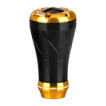 Gomexus 릴 핸들 노브 UL 낚시 20mm Shimano Vanquish Curado Daiwa Fuego LT Zillion 스피닝 및 트 캐스팅, 블랙 골드