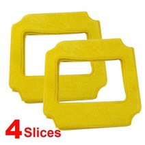 스퀘어 창 청소 로봇 진공 청소기에 대 한 4PCS 유니버설 스퀘어 창 청소 천으로, CHINA