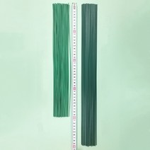 꽃철사 지철사 원예 공예 꽃포장 초록 꽃꽃이 녹색 철사 50P 종이꽃 부자재