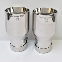 가변배기 자동차 밝은 배기 테일 파이프 스테인레스 스틸 베벨 엣지, 중국, 60-114mm