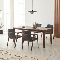 라로퍼니처 헬레나 1800 애쉬 원목 6인 식탁 세트 물푸레 나무 테이블, 식탁+의자4