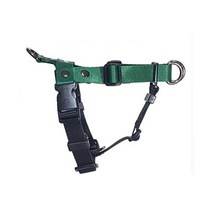 [패피퍼피] 강아지 소형견 중형견 앞섬방지하네스 앞고리하네스 이지워크 가슴줄 국내제작 H형 L형 몸줄 하네스, 딥그린+블랙