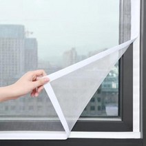 폴딩도어방충망 주름방충망 스텐방충망 사용자 정의 크기 안티모기 창 화면 자기 접착 모기장 여름 곤충 방지 문, 50CM+100CM