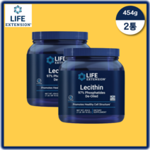 Life Extension 레시틴 가루 파우더 타입 454g, 2개