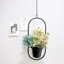행잉 화분받침 4type 천장화분 걸이용화분 플랜테리어 7729EA, 04원형내부