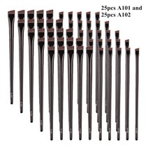 메이크업브러쉬 브러쉬세트 파우더브러쉬5/10/20/50 Pcs 브로우 컨투어 메이크업 브러쉬 눈썹 아이 라이너, 한개옵션1, 03 25 A101 and 25 A102