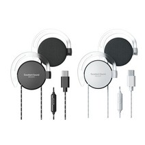 EXS 귀걸이형이어폰/X21C/통화/음악/ C타입 이어폰 이어폰 AKG이어폰, 쿠팡 올08 화이트