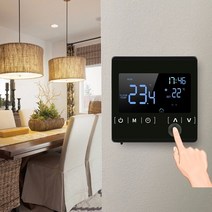 실내 온도 조절기 보일러 smart lcd touchscreen thermostat for home 전기 바닥 난방 시스템 물 난방 ac85-250v