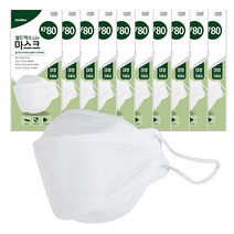 쉴드맥스 라이트 KF80 국내생산 보건용 마스크 대형 흰색, 5개입, 10개