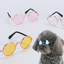 제이스 패션템 강아지 고양이 선글라스 도글라스 냥글라스, 4. 골드옐로우