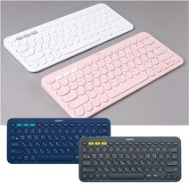 logitech 소형 블루투스자판기 279x124mm 옛날타자기 최대3대, 핑크