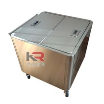 밀가루카트 이동식 스텐 쌀 식품 밀폐 용기 업소용 상업용, 5 60x60x55 높이 50KG/단일 구획