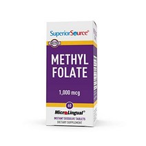 우수한 소스 methylfolate 5-mthf 1000 mcg 빠른 용해 설하 정제 60 ct 엽산의 생물학적 활성 형태 심혈관 건강 에너지 대사 amp 태아 발달 non-gmo