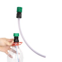 고압 세척기 호스 콜라 병이있는 리튬 배터리 와셔 건 용 어댑터 와셔 건 빠른 연결, 없음