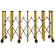 이동식 보안 건설 주차 상가 경비실 스텐자바라대문 공연 바리케이드 게이트 회사, 노란색