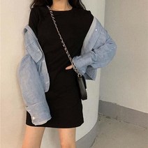 라운드 미니 원피스 LKO410 민소매 3컬러