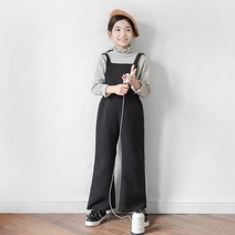 스타일노리터 라운 오버롤 팬츠 블랙