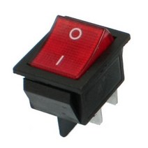 배전반 센서 스위치 반도체 커버 3단 2PCS KCD4 25x31mm 큰 배 유형 빨간색 4 핀 2 위치 16A 250V 20A 125VAC ON-OFF 로커 표시 등