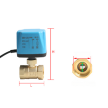 지역난방구동기 전기 2 패스 볼 밸브 220v 두 줄은 종종 12v 파이프 물 스위치, 상시개방양방향DN502인치DC12/24V