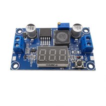 LM2596 DC 강압 회로 스텝 다운 파워 서플라이 모듈 1개 4.0 40V 1.25-37V 2A LED 디스플레이 전압계 가변 전압 조정기, [01] 1Pcs