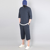 가우리 남성용 MZ 데일리 베이직 7부 SET 트레이닝복세트