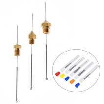3D 프린터 도구 스테인레스 스틸 노즐 청소 바늘 E3D V6 MK8 드릴 Ender 3 V2 용 10 개, 01 0.2mm 10Pcs