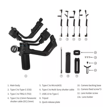 FeiyuTech 2022 새로운 SCORP-C DSLR 카메라 용 3 축 핸드 헬드 짐벌 안정기 핸들 그립 폴 삼각대 PK ak200, 01 SCORP C_01 호주