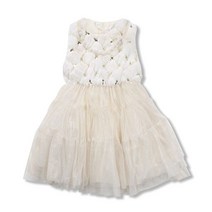 꼬망스 여아 심플화이트스완원피스 C1841O653