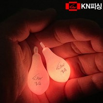 KN피싱 물방울 야광봉돌, 핑크야광알추, 14호(4개)
