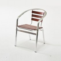AMA-812 알루미늄 암체어, 우드암 오크