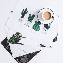 루이송 방수 식탁매트 테이블매트 북유럽 식탁깔개 식탁보, 4.카페