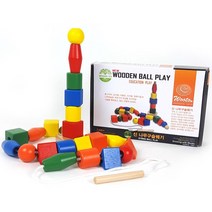 우토 신나무구슬꿰기 장난감, 혼합색상