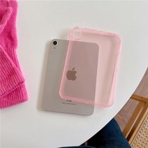 아이보호대 미니 6 용 투명 범퍼 충격 방지 태블릿 커버 에어 4 5 10.2 프로 11 인치 12.9 7 8 9 10.9, [05] 10.9 For Air 4 5, [06] Pink