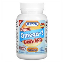 Deva 식물성 오메가3 해조류 DHA EPA 90캡슐 1개