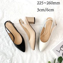 [225-260mm 당일발송] 3cm&6cm 폭신 구름 슬링백 힐
