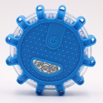 차량용경광등 싸이키경광등 태양광경광등 야광밴드 자기 비상 길가 안전 조명 도로 플레어 구조등 스트로브 경고등 손전등 자동차 비콘 램프, 청청색 빛