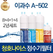 청호나이스 이과수 A-502 고품질 정수기 필터 호환 2년관리세트
