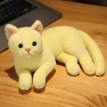 고양이 실사 인형 동물 피규어장식 인형 쿠션 러시안블루 샴, 35 cm, 8